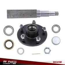 5 on 5' Trailer Hub Kit 11' Square #84 Spindle for 3500lb Axle W/ Bearing Kit