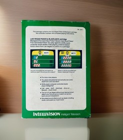 Intellivision Las Vegas Poker Blackjack Tested Working Complete In Box CIB