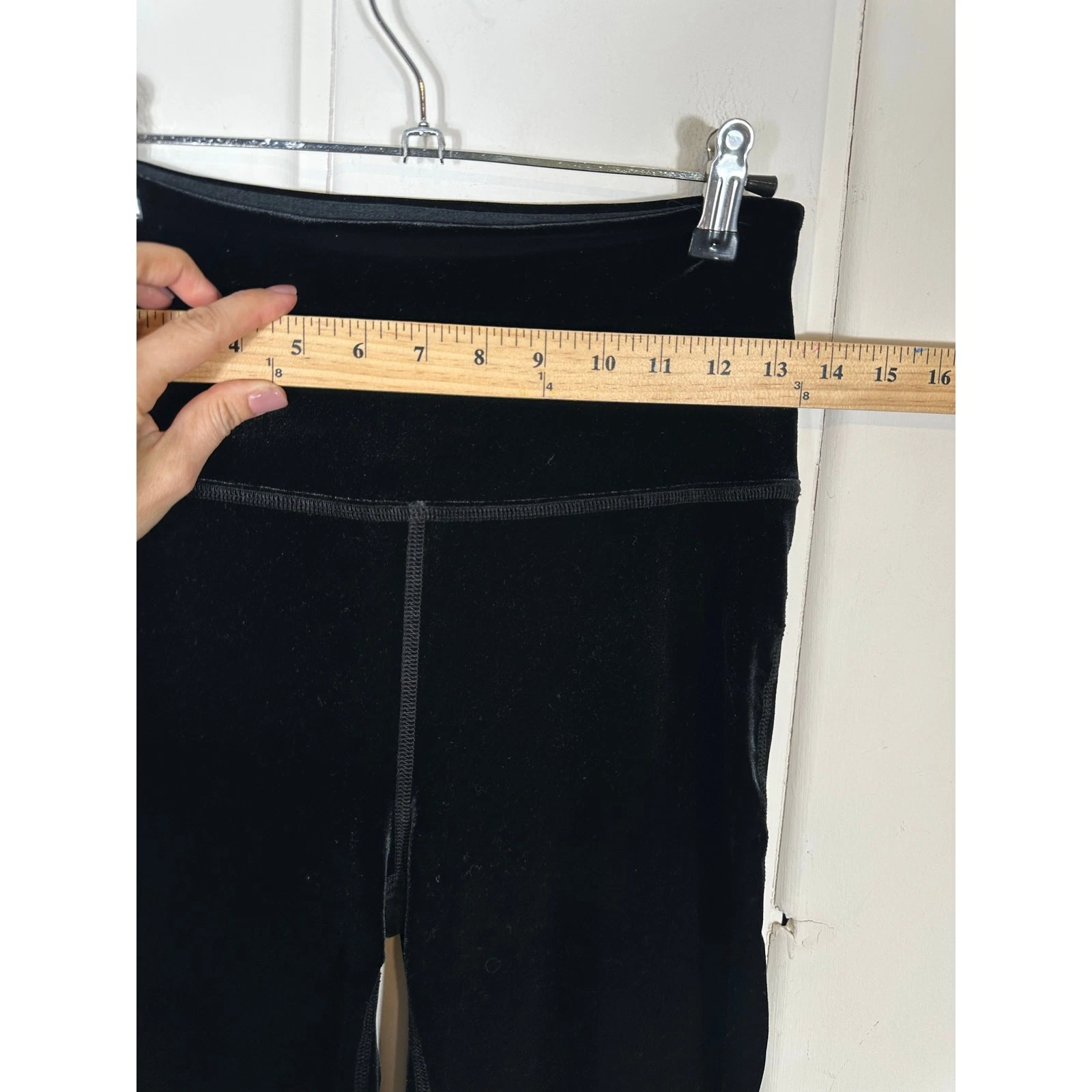 beyond-yoga converge velvet bell flare stretch pants