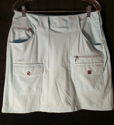Jamie Sadock Golf Skorts Skirt Womens 8 Light Blue Athletic Airwear Plus AQUA