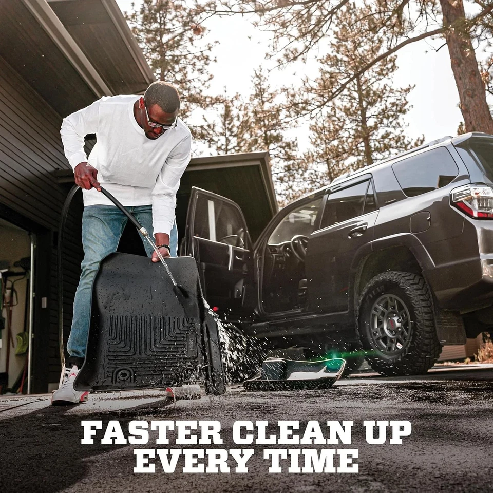 Alfombrillas negras para Ford F-250/F-350 1999-2007 doble cabina, segunda fila Foto 3 de 4