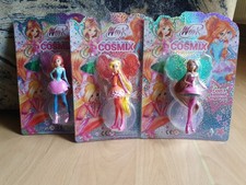 Winx Club Cosmix Actionfiguren Barbie Bloom, Stella, Flora