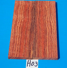 1 PAIR TULIP KNIFE HANDLE SCALES 1/4" X 1-1/2" X 5" EACH EXOTIC WOOD LUMBER
