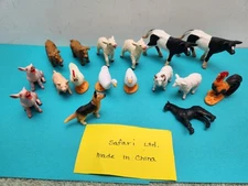 Safari LTD Plastic Farm Animals Lot of 17