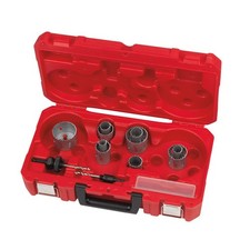 Image of Milwaukee Bi-Metal Holesaw Set | 10 Sizes | 4/6 Tooth Variable Geometry | Univer