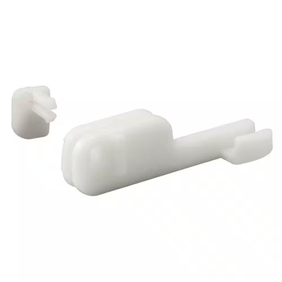 MP6090 Shower Door Bottom Guide, 2'' Nylon Construction, Bottom Mount