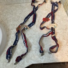 2 Sets Vintage Popeye The Sailor Olive Red White  Blue Suspenders Child/ Teen