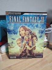 Final Fantasy XII 12 Brady Game Strategy Guide Book Playstation 2 PS2 w/ Poster