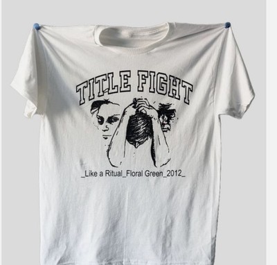 BASIC SHIRT Title Fight band white T-shirt Unisex All sizes S-5Xl JM806