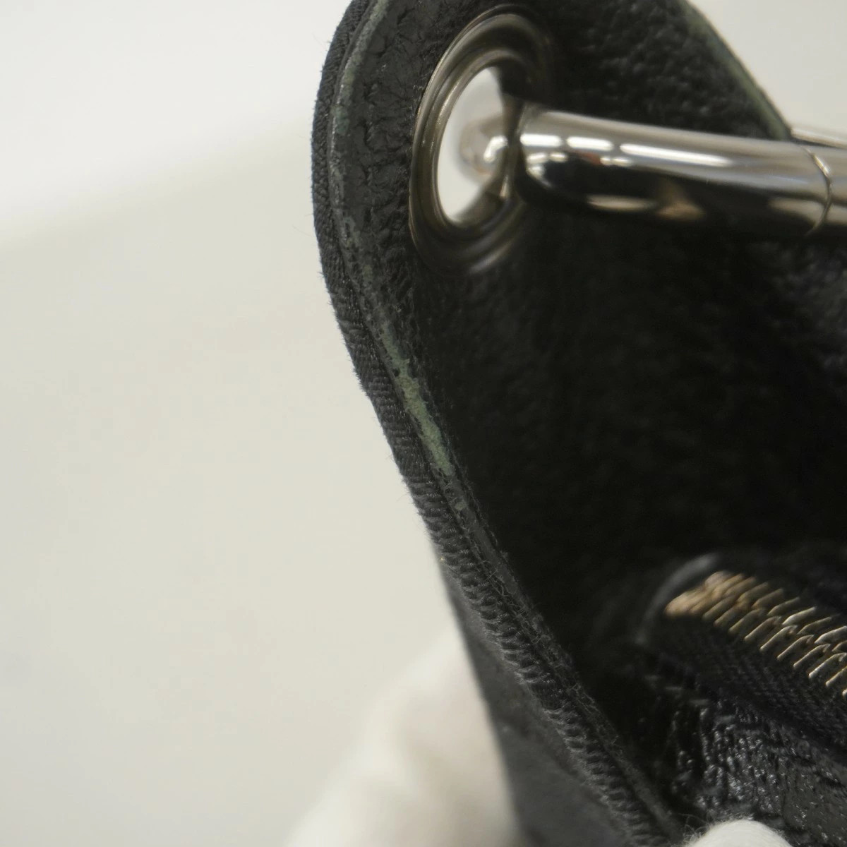 Gucci GG Canvas Handbag 113024 Black Silver Hardware Women thumbnail 6