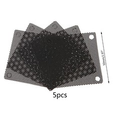 Cuttable Computer Dust Filter Mesh Black PC for Case Fan Cooler Dustproof Cover