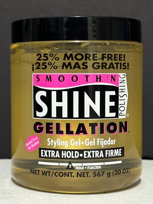 Smooth 'N Shine Polishing Gellation Styling Gel Extra Hold Alcohol Free - 20 oz