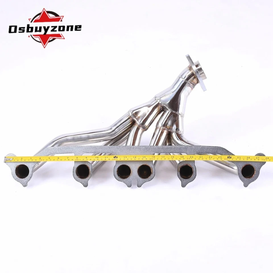 Cabezal de escape de acero inoxidable para Jeep Wrangler Cherokee 1991-1999 4,0 L YJ TJ XJ 6CYL Foto 2 de 4