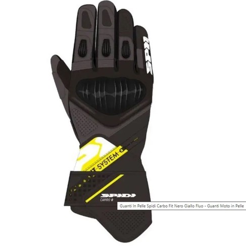 Winter Motorrad Handschuhe – Thermo Leder, Gelb/Schwarz, Größe L