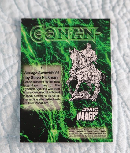 Conan Series 1 All Chromium 90 card set. Comic Images 1993 w/ variants Boris - Picture 2 of 2