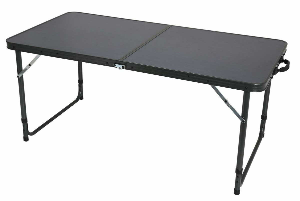 Quest Superlite Black Edition Stow Folding Table 155102B Camping