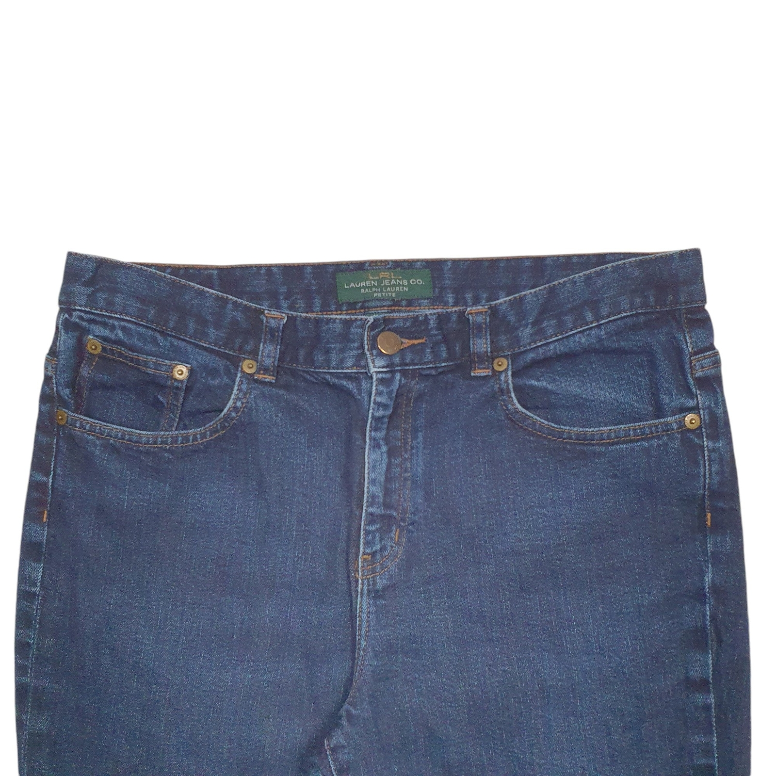 RALPH LAUREN Casual Jeans Regular Fit Blue Denim Trousers Womens UK14 image 2