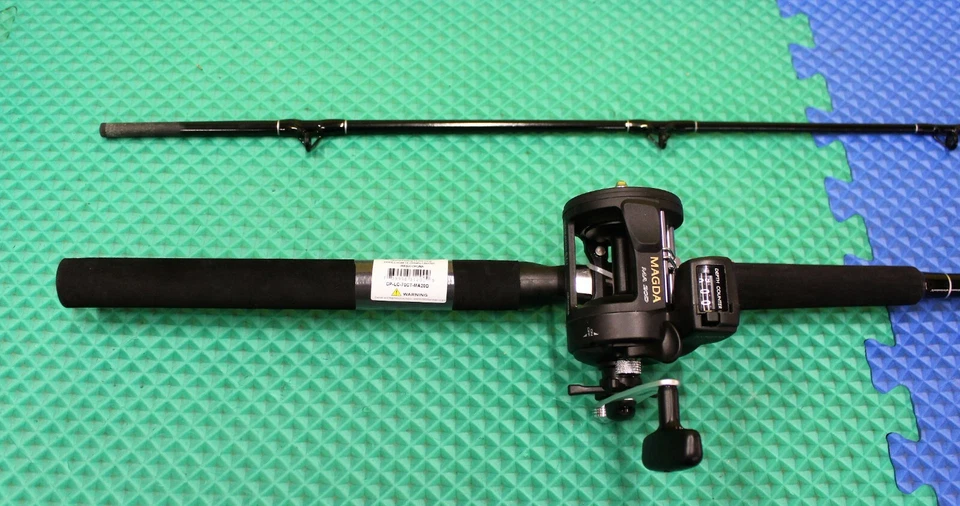Okuma Classic Pro 7' Leadcore Trolling Combo CP-LC-70-CT/MA20D Chartreuse Tip - Image 2 of 4
