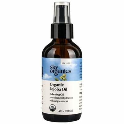 Sky Organics Organic Jojoba Oil to Balance and Hydrate Face and Body  4 fl oz
