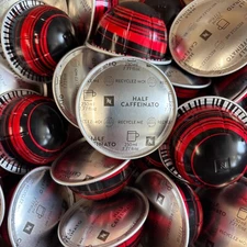 Nespresso Vertuo Half Caffeinato Mild Roast Coffee Pods, 50-Count LOOSE/BULK