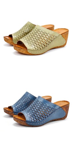 Spring Step Women's Cunacena Open Toe Wedge Sandals - 第 1/15 張圖片