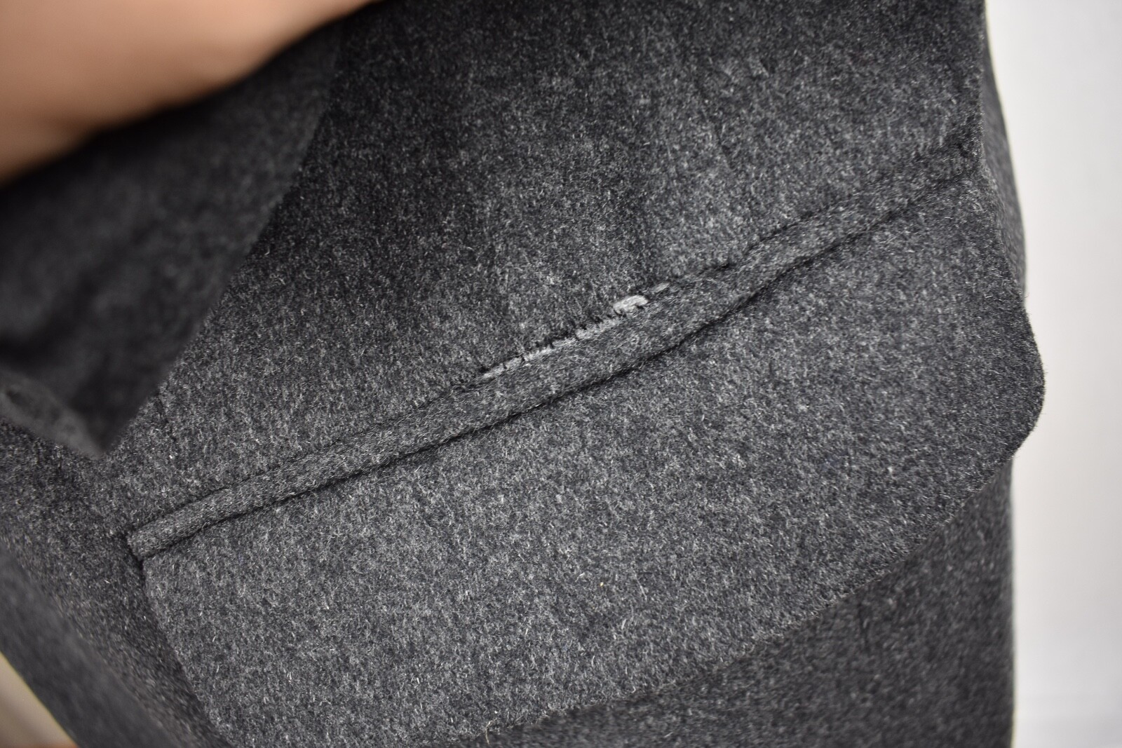Daniel Gray Solid Charcoal Gray Wool/Cashmere/Sil… - image 5
