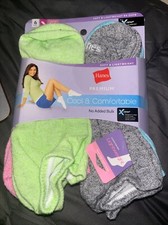 Hanes Premium Cool and Comfortable Socks 6 Pair Sz 5-9