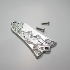 Classical leaf pattern handmade aluminum truss rod cover fits to Gibson guitars