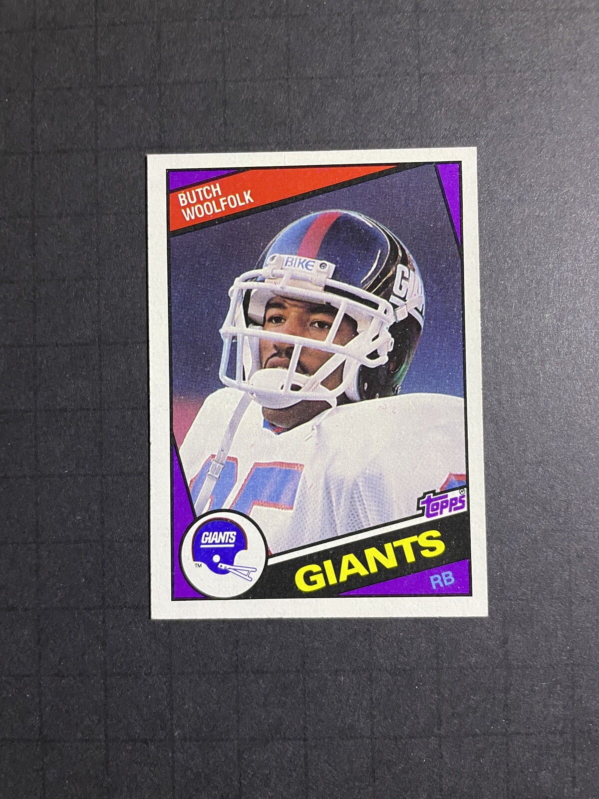 1984 Topps Butch Woolfolk Card #324 - New York Giants
