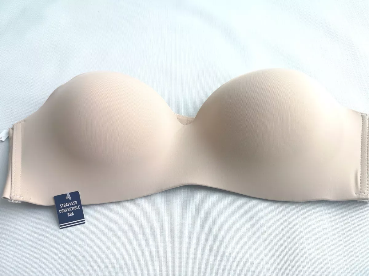 NWT NAUTICA INTIMATES Strapless Convertible Bra in Nautica Nude size 38C nd