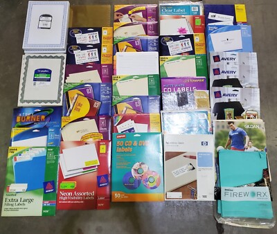 Computer Paper Packs Lot of 45+ Packs Computer Printer Paper 8.5x11