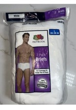 Fruit of the Loom White Underwear Briefs L 36 - 38 Sealed 7-Pack 2013