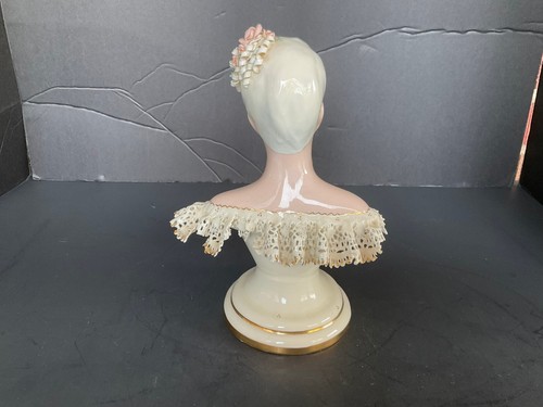 Rare Vintage Florence Ceramics La Petite Bust Figurine AS FOUND - Picture 4 of 10