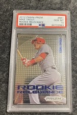 Graded 2012 Panini Prizm Mike Trout #RR1 Rookie Relevance RC Card PSA 10 Angels