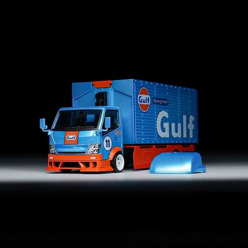 GB MT 1:64 Gulf H300 Tow Truck Custom Racing Fuets Modell Diecast Sammelauto - Bild 2 von 18