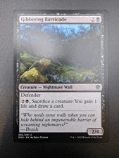 Magic the Gathering GIBBERING BARRICADE Dominaria United #95