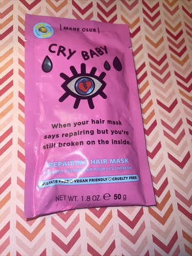 Mane Club Cry Baby Repairing Hair Mask 1.8 oz each Vegan-New