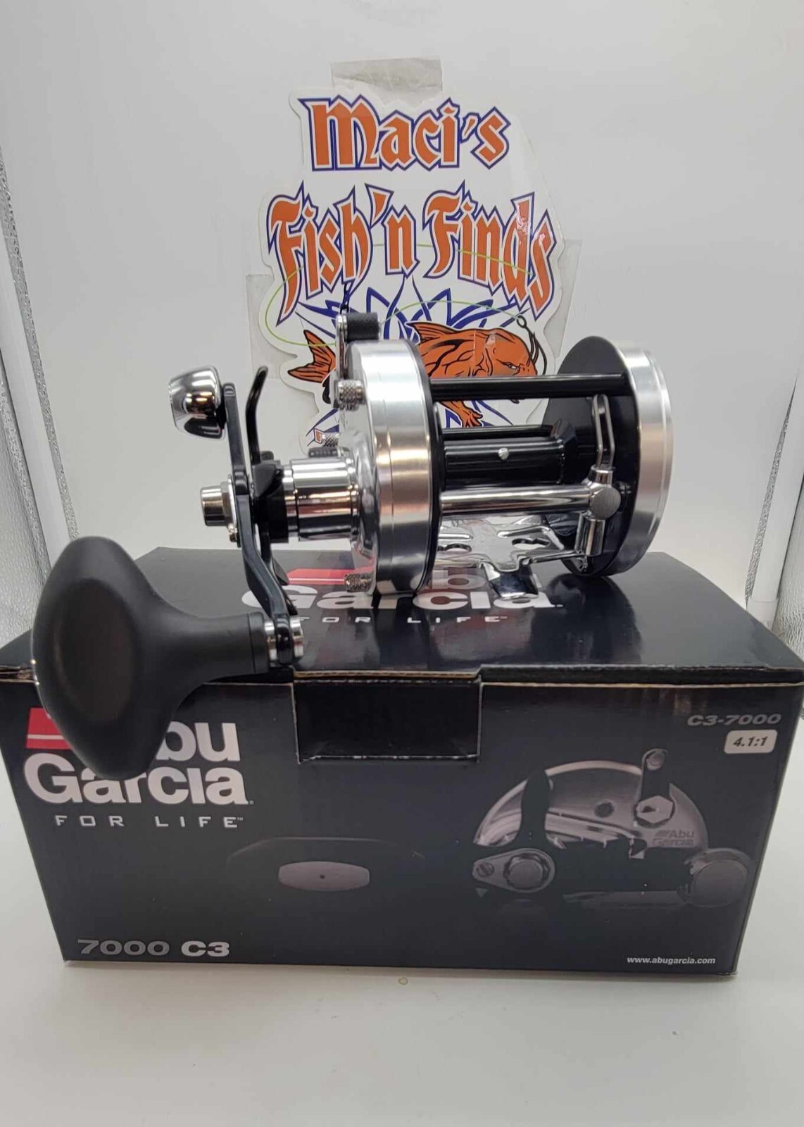 Moulinet De Pêche Abu Garcia Ambassadeur 7000C3 Droitier - Occasion, état Fonctionnel, Vintage - Pour Mer Et Eau Douce