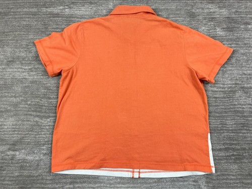 Onque Casuals Top Womens Large Orange Short Sleeves 100% Cotton Embroidered - Picture 6 of 11