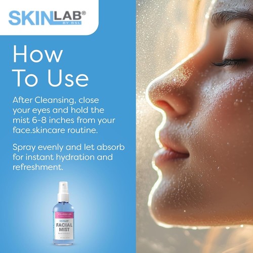 SKINLAB Hydrating mist with hyaluronic acid, algae & seaweed to tone and refresh - Picture 6 of 7