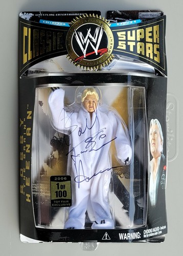 wwe wwf ljn classic superstars 1 of 100 autographed bobby heenan figure