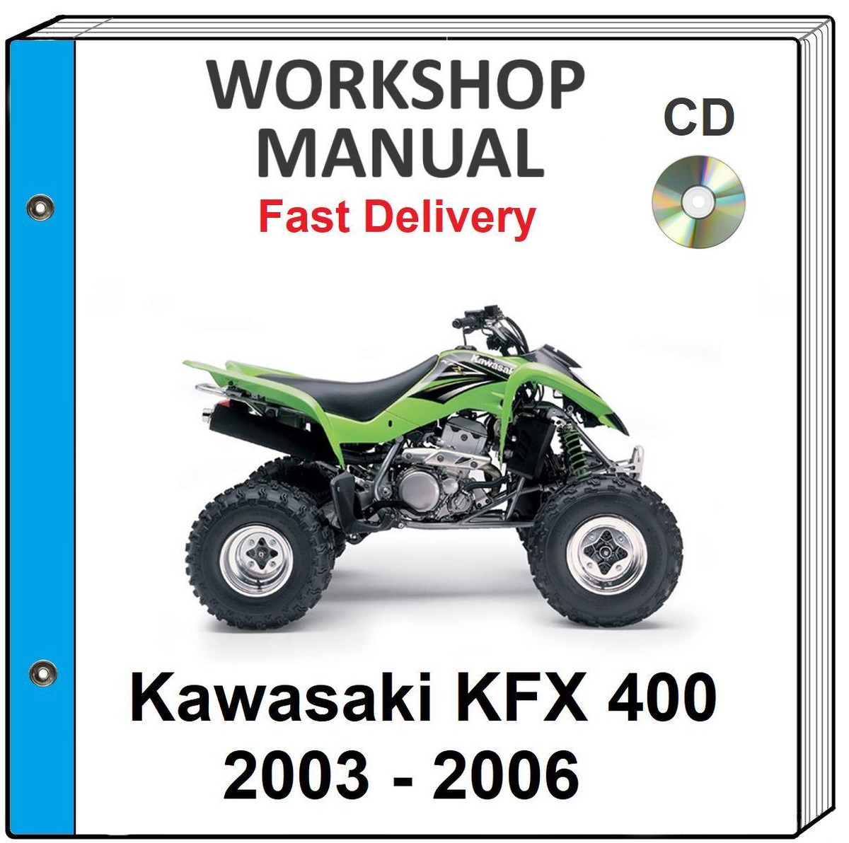 KAWASAKI KFX400 2003 2004 2005 2006 SERVICE REPAIR SHOP MANUAL ON