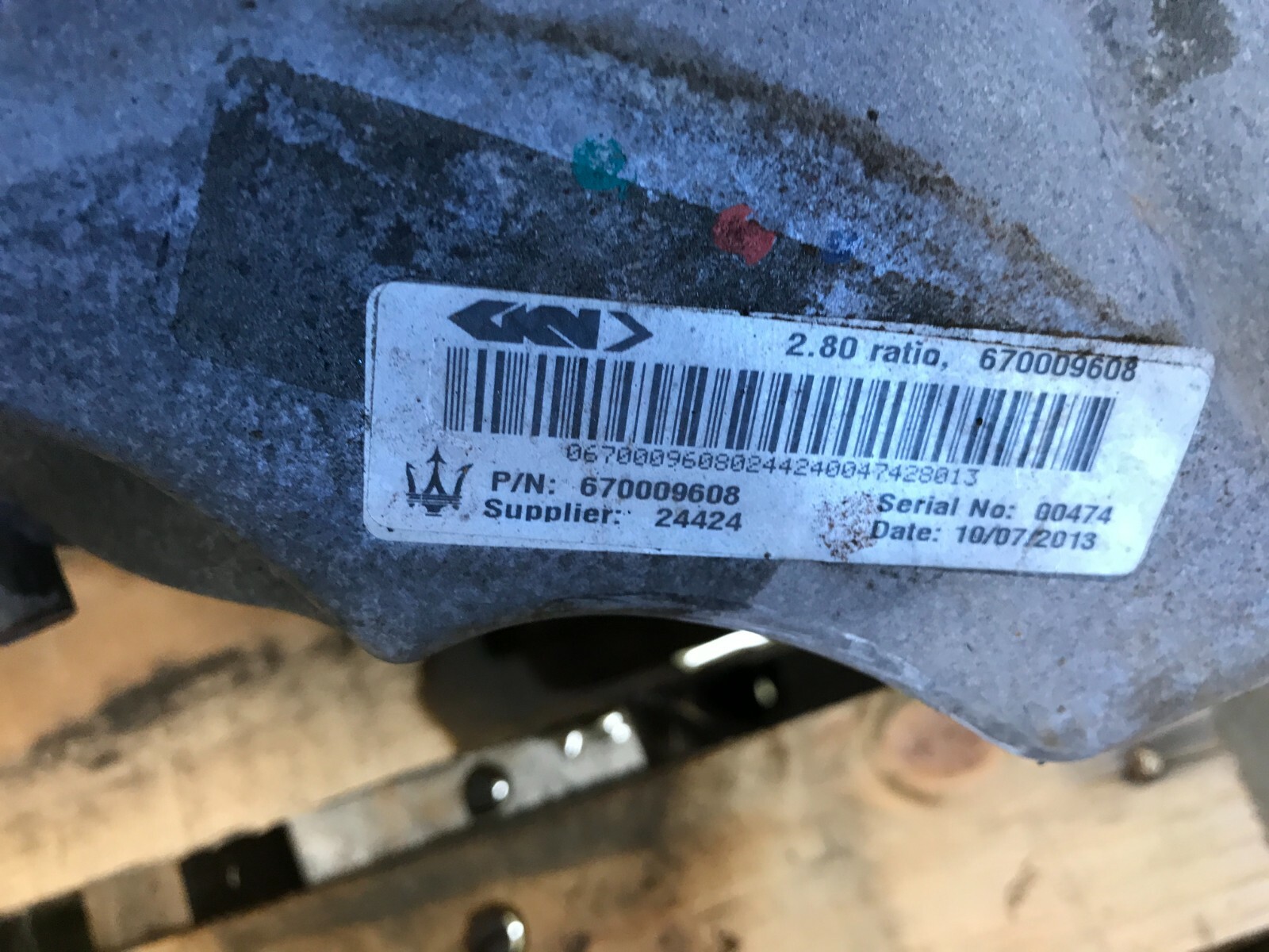 14 15 16 17 18 19 MASERATI GHIBLI AWD REAR CARRIER DIFFERENTIAL CASE 2.80 RATIO 