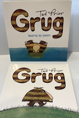Grug And Grug Learns To Swim Ted Prior Paperback Kids Books 2009