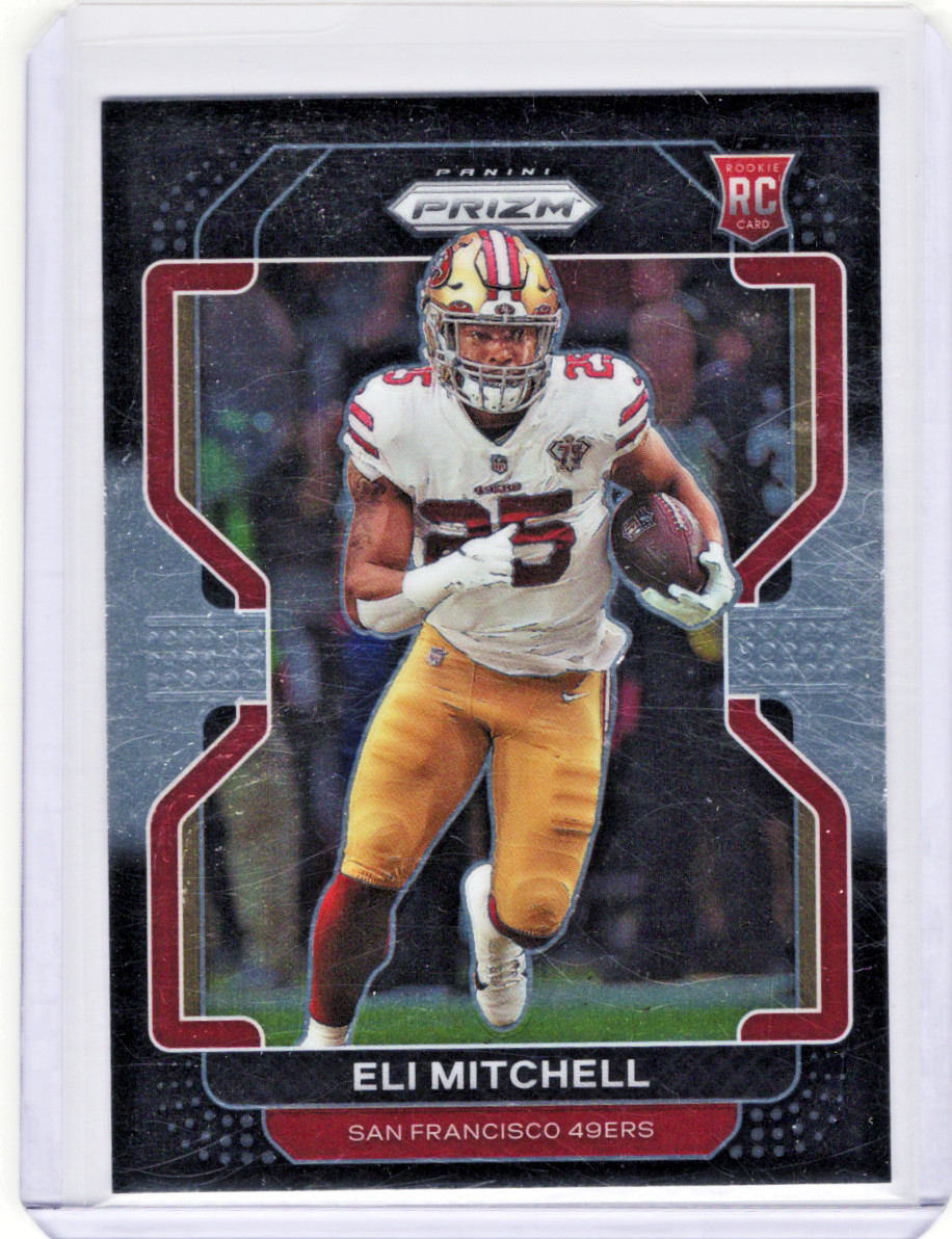 2021 Panini Chronicles PB-25 Eli Mitchell Prizm Black San Franscisco Rookie RC