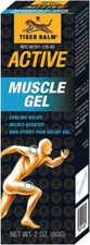 Tiger Balm Active Mildly Scented Cooling Pain Relief Non-Sticky Muscle Gel 2 Oz