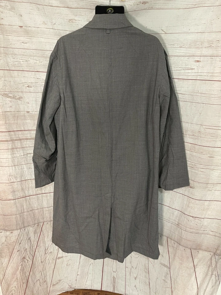 Gabardina Allegri Hombre Botón Delantero Manga Larga Color Gris Foto 4 de 4