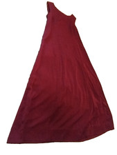 Women's crimson sleeveless long formal gown SZ 12