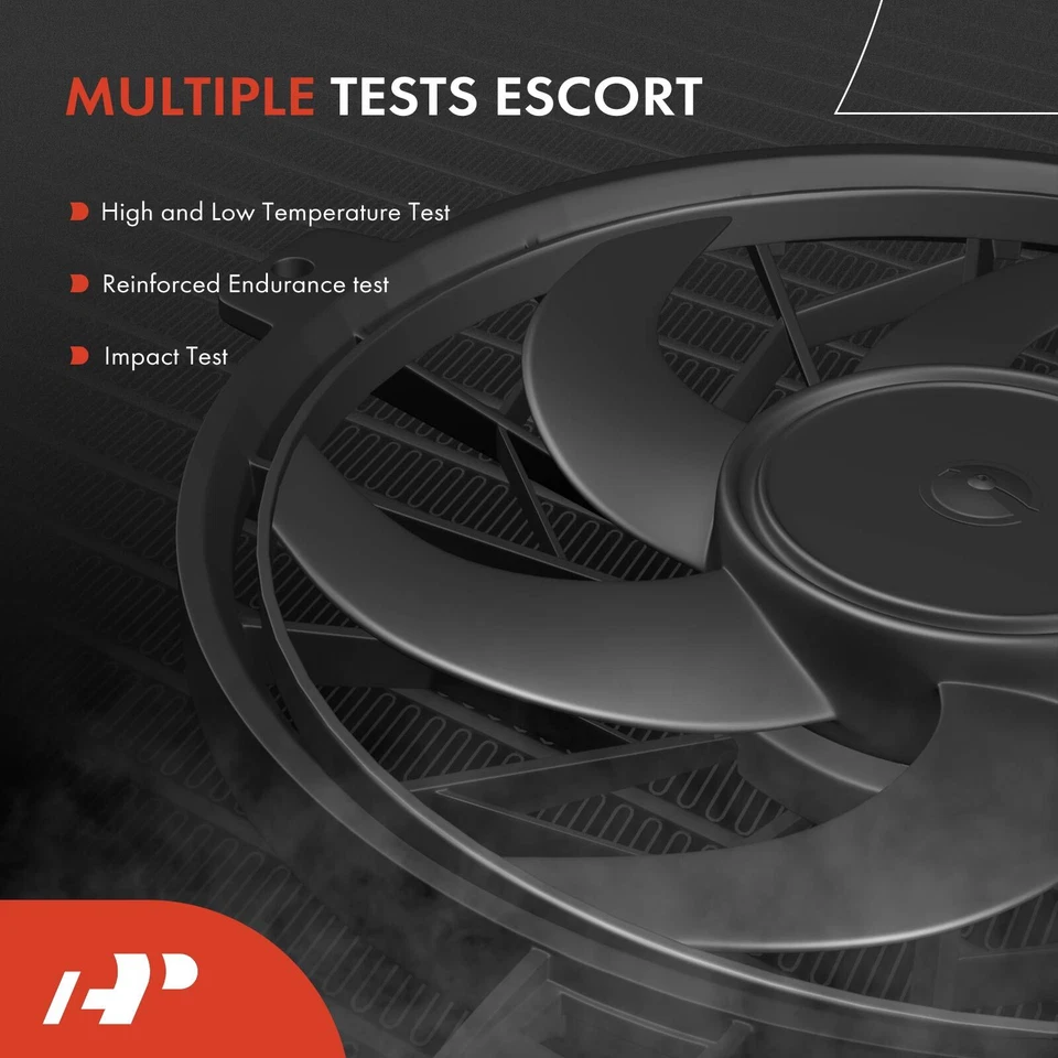 A-Premium одиночный радиатор охлаждения вентилятор в сборе с плащаницей для BMW X6 2009-2010 L6 3,0 л - Изображение 4 из 4