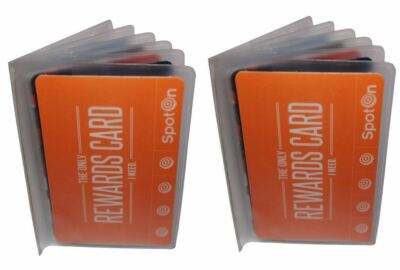 Set of 2 Plastic Wallet Insert Replacement Picture Card Holder Trifold 6 Page